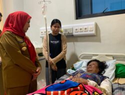 Eva Dwiana Tinjau Korban Ledakan Gas LPG di RSDUAM