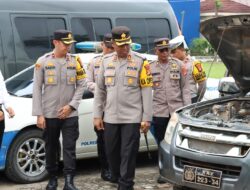 Kapolres Tuba Cek Kondisi 148 Unit Randis Personil