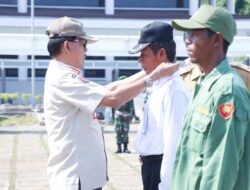 Agus Istiqlal Pimpin Gelar Pasukan Satlinmas Pemilu Serentak 2024