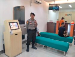 Personil Sat Samapta Polres Pesibar Amankan Objek Vital Unit Kantor Bank BNI Krui