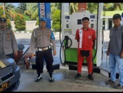 Polsek Pesisir Utara Cek dan Monitoring Antisipasi Kecurangan SPBU Pekon Penengahan