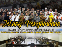 Jelang Pengamanan Hari Raya Idul Fitri 1445 H, Polres Lampura Gelar Rakor Lintas Sektoral