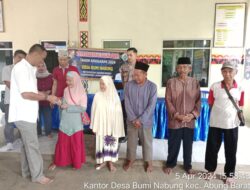 Desa Bumi Nabung Salurkan Bantuan BLT-DD Tahap 1