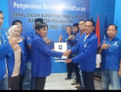 Ambil Berkas di Penjaringan Balonkada PAN, Paisaludin Pertama Calonkan Diri Sebagai Bupati Pesawaran