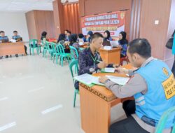 Polres Pesibar Gelar Pemeriksaan Administrasi Awal Bintara dan Tamtama Polri 2024