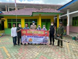 Cegah Penyebaran DBD, Polres Lampung Utara Lakukan Foging