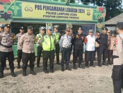 Beri Pelayanan Kepada Pemudik Lebaran, Polres Lampura Dirikan 3 Pospam dan 1 Posyan