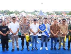 Polres Tuba Kerahkan Puluhan Personel Gabungan Amankan Rangkaian Konser Literasi Digital Kominfo RI