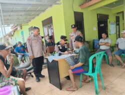 Polres Pringsewu Gelar Pemeriksaan Kesehatan Bagi Warga Terdampak Banjir