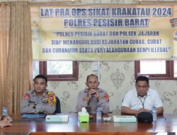 Polres Pesibar Gelar Operasi Sikat Krakatau 2024 Selama 14 Hari