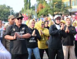 Gubernur Arinal dan Riana Senam Lampung Berjaya Bersama Masyarakat Lampura