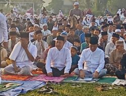 Wakil Bupati Way Kanan Salat Idul Adha 1445 H di Lapangan Kampung Kalipapan