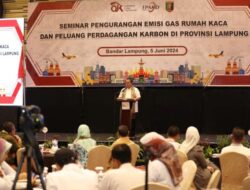 Arinal saat Hadiri Seminar Pengurangan Emisi Gas Rumah Kaca dan Peluang Perdagangan Karbon di Provinsi Lampung