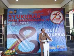 Bupati Way Kanan Hadiri Upacara HUT Bhayangkara ke-78 