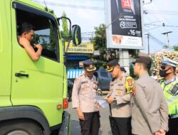 Melintas di Jalinsum Puluhan Truk Odol di Tilang Polres Lampura