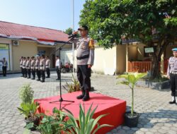 Polres Pesibar Melaksanakan Kegiatan Apel Gelar Pasukan Operasi Patuh Krakatau 2024