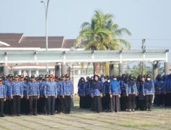 Pemkab Pesibar Gelar Upacara Paripurna Bulanan