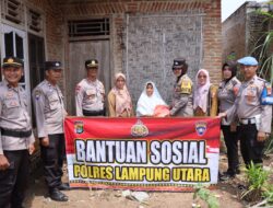 Polres Lampung Utara Kembali Bagikan Bansos ke Masyarakat