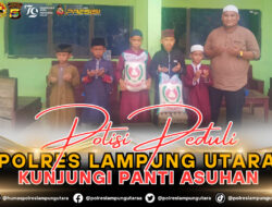 Polisi Peduli, Polres Lampung Utara Kunjungi Panti Asuhan