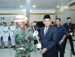 Aswarodi Kukuhkan Paskibraka Kabupaten Lampung Utara Tahun 2024