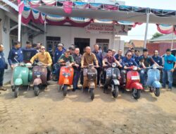 Komunitas Scooter Kotabumi Beri Dukungan ke Bacalon Hamartoni Ahadis 