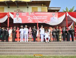 Bupati Pesawaran Pimpin Upacara Detik-detik Proklamasi HUT RI ke-79