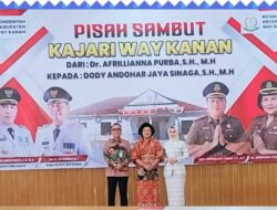 Bupati Way Kanan Hadiri Pisah Sambut Kajari Way Kanan