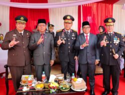 Pj. Gubernur Samsudin Hadiri Upacara Hari Bhayangkara ke-78 di Mapolda Lampung