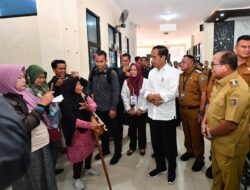 Pj. Gubernur Samsudin Dampingi Presiden Joko Widodo Kunjungi RSUD dr. H. Bob Bazar, Lampung Selatan
