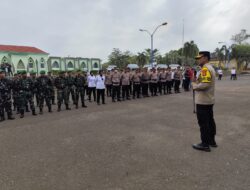 Amankan Pengundian Nomor Urut Paslon Pilkada Lampura, Polres Terjunkan Ratusan Personel Gabungan