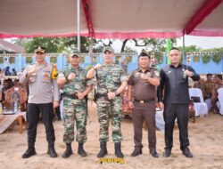 Bupati Pesawaran Bersama Kodim 0421/Lamsel Resmikan Pembangunan Jalan di Desa Lumbirejo