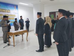 Bupati Pesibar Lantik Pejabat Pimpinan Tinggi Pratama