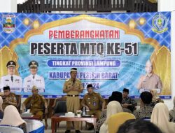Bupati Pesibar Lepas Pemberangkatan 35 Peserta MTQ ke-51 Tingkat Provinsi Lampung