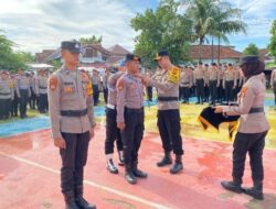 Polres Pesibar Gelar Apel Pergeseran Pasukan Operasi Mantap Praja Krakatau 2024