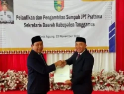Ir. Suadi Resmi Jabat Sekda Tanggamus