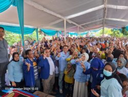 Ribuan Masyarakat Gunung Sangkaran Sambut Kampanye Tatap Muka Cabup dan Cawabup Ali Rahman-Ayu Asalasiyah