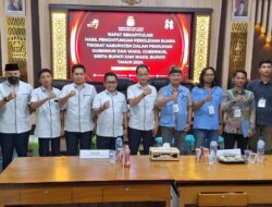 KPU Way Kanan Rapat Pleno Rekapitulasi Hasil Perolehan Pilkada Gubernur dan Bupati
