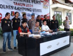 Polres Lampura Amankan Pelaku Pembakar Gudang ATK Kantor Pajak Kotabumi