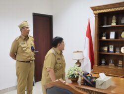 Hari Pertama Kerja Wabup Pesibar Tinjau Kegiatan OPD