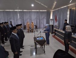 Bupati Way Kanan Lantik dan Ambil Sumpah Pejabat Pimpinan Tinggi Pratama