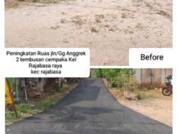 Realisasi Perbaikan Jalan Lingkungan di Bandarlampung Progres Pengerjaan Capai 75 Persen