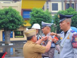 Pemasangan Tanda Operasi Jadi Penanda Dimulainya Ops Keselamatan Krakatau 2026 di Bandar Lampung
