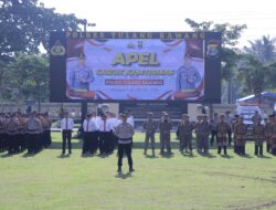 Ribuan Personel Gabungan dari Kepolisian, Pemda Hingga Ormas Ikuti Apel Sabuk Kamtibmas di Polres Tuba