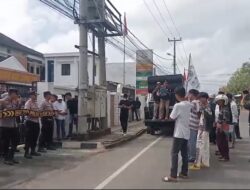 Puluhan Aktivis dari Lampura Demo di Kejari Kotabumi Sampaikan 8 Tuntutan