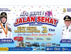 HUT ke-344, Pemkot Bandar Lampung Siapkan 200 Ribu Kupon Undian Bagi Peserta Jalan Sehat