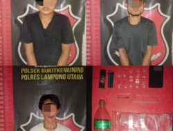 Polsek Bukit Kemuning Ungkap Kasus Narkotika, Tiga Pria Diamankan Beserta Barang Bukti Sabu