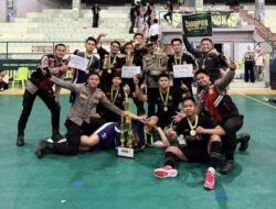 Polres Lampung Utara Juara I Turnamen Futsal Piala Bupati 2026, Ipda Sulthan Faza Raih Best Goalkeeper