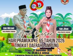 Kwarda Lampung Gelar Beragam Kegiatan Sambut Hari Pramuka ke-65