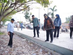 Wali Kota Bandar Lampung Tinjau Perbaikan Jalan, Drainase dan Trotoar di Beberapa Kecamatan