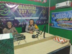 Satlantas Polres Lampung Utara Sosialisasikan Operasi Patuh Krakatau 2026 melalui Radio